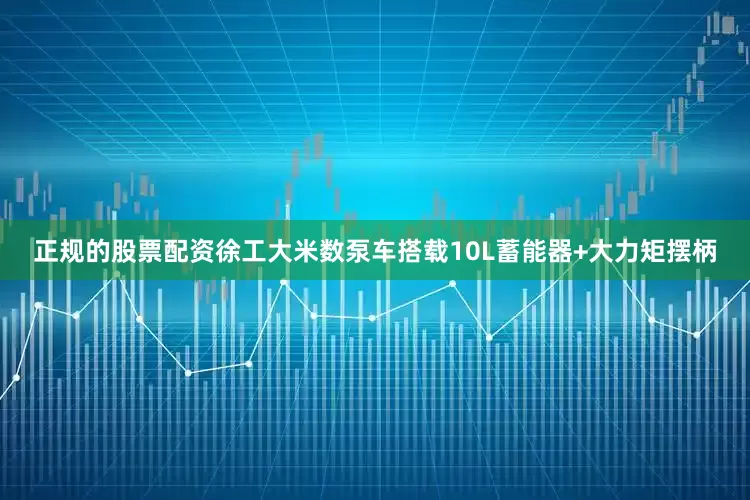正规的股票配资徐工大米数泵车搭载10L蓄能器+大力矩摆柄